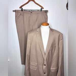Murano Zac Tan Striped SUIT - Ultimate Modern Comfort